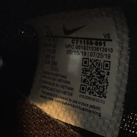 Nike Zoom Gravity Metallic Gold Black Running Athletic Shoes Sneakers Womens 11 - Picture 8 of 8